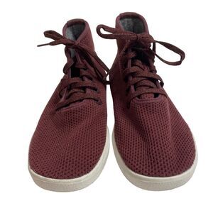 ALLBIRDS Tree Toppers in Kauri Zin Red Size 8 Womens High Tops Sustainable